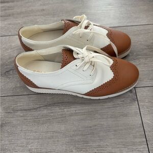 Cole Haan Brown and Cream Women's Loafers